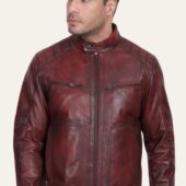 Tonny-Men's-Leather-Jacket-Antique-Red
