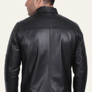 Tonny-Men's-Leather-Jacket-Black-back