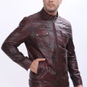 Cherry-Antique-Men's-Leather-Jacket