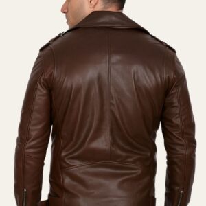 Victor-Men's-Leather-Jacket-Brown-Back