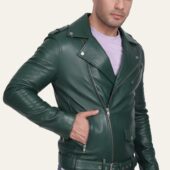 Victor-Men's-Leather-Jacket-Green