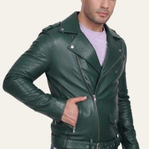 Victor-Men's-Leather-Jacket-Green