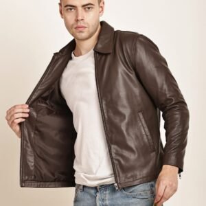 Brown-Sheep-Leather-Jacket-in-Delhi